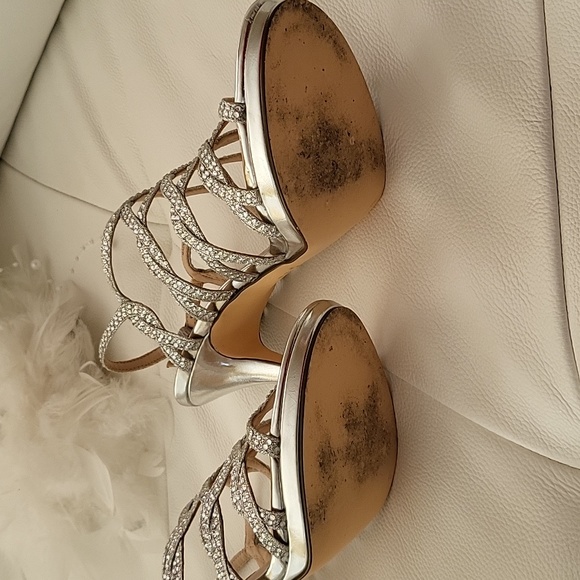 Nina silver dress sandals - Picture 9 of 11